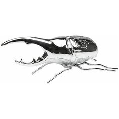 KARE Design Статуэтка Herkules beetle, коллекция "Жук Геркулес" 24*7,5*11,5, Полирезин, Серебряный
