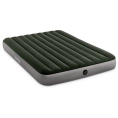 Кровать надувная INTEX 64779 DURA-BEAM STANDARD PRESTIGE DOWNY, насос на аккумуляторах, 152x203x25 см