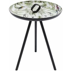 KARE Столик приставной Animals, коллекция "Звери" 39*49*39, Сталь, Ткань, Серебряный