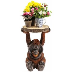 KARE Столик приставной Orang Utan, коллекция "Орангутанг" 35*52*33, Полирезин, Коричневый