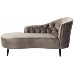 KARE Оттоманка Julietta, коллекция "Джульетта" 185*90*76, Полиэстер, Полиуретан, Сосна, Береза, Серый