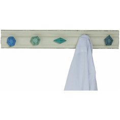 KARE Design Вешалка настенная Shapes, коллекция "Формы" 66*10,5*7,5, Сталь, Белый