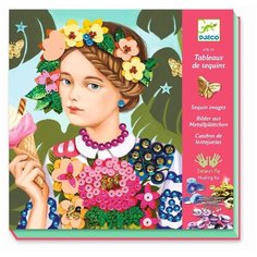Аппликация пайетками Djeco Девочка (09520)