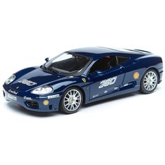 Bburago Коллекционная машинка Феррари 1:24 Ferrari 360 Challenge, синий
