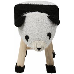 KARE Пуф Panda, коллекция "Панда" 40*35*27, Полиэстер, Полиуретан, Сосна, Белый