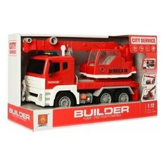 Игрушечная инерционная машинка Кран City Service с воздушной помпой Wen Yi