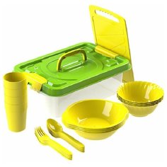 Набор посуды для пикника InHome "В дорогу" из 22 предметов