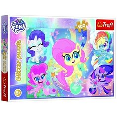 Пазлы, 100 деталей Пони в блестках Glitter Trefl