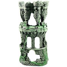 Грот для аквариума Крепость-укрытие для помп № 293 пластиковый, 20 х 16 х 41 см, DEKSI (1 шт) Декси