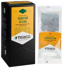 Пакетированный чай на чайник "Золотой ассам" 15 пакетиков Teaco