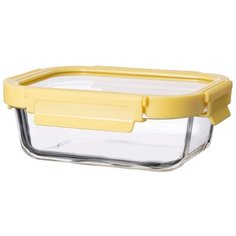 Контейнер для еды Smart Solutions стеклянный, 640 мл, желтый (ID640RC_127C)