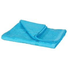 Голубое махровое банное полотенце UTEX 130 х 70 см, с полоской