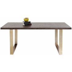 KARE Design Стол Osaka, коллекция "Осака" 180*76*90, МДФ, Нержавеющая сталь, Коричневый