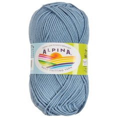 Пряжа Alpina "MISTY" 70% хлопок, 30% шерсть №13 св.синий - 10 мотков по 50 г