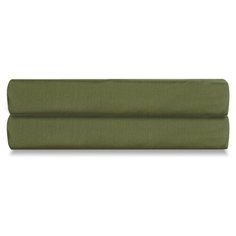 Простыня Tkano из сатина оливкового цвета из коллекции Wild, 180х270 см (TK20-SH0016)