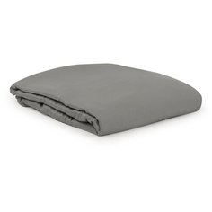 Простыня Tkano из сатина, египетский хлопок Essential, серый, 180х270 см (TK20-SH0005)