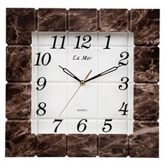 Часы настенные кварцевые La mer GD042005 серо-коричневый