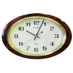 Часы настенные кварцевые La mer GD121 мрамор бордовый