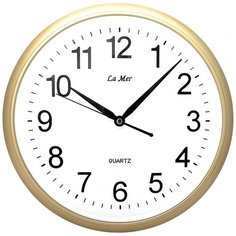 Часы настенные кварцевые La mer GD055006 золотой