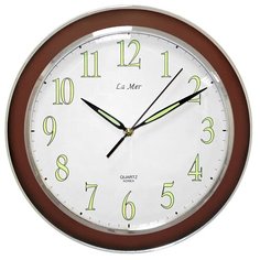 Часы настенные кварцевые La mer GD103 коричневый