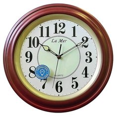 Часы настенные кварцевые La mer GD051-1 BRN коричневый