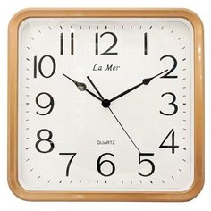 Часы настенные кварцевые La mer GD354 белый/бежевый