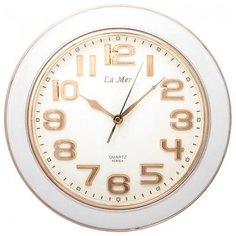 Часы настенные кварцевые La mer GD003052 белый