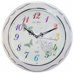 Часы настенные кварцевые La mer GD003 белый