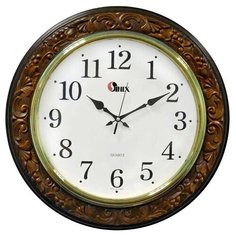 Часы настенные кварцевые Sinix 5040С коричневый/золотистый