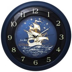 Часы настенные кварцевые La mer GC004014 синий