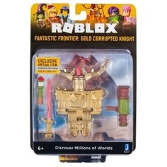 Игрушка Roblox ROG0172 Fantastic Frontier: Gold Corrupted Knight, фигурка героя, с аксессуарами Jazwares