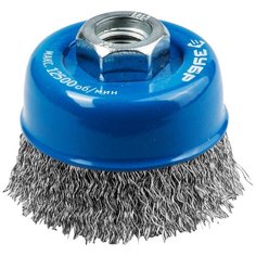 Щетка чашечная для УШМ витая стальная проволока 60 мм М14 Зубр профи 35261-060_z02