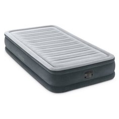 Кровать надувная Comfort-Plush Twin, 99х191х33 см, со встроенным насосом 220V Intex