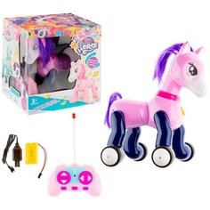 Игрушка р/у / Лошадка ПОНИ / Реагирует на прикосновения / Световые и звуковые эффекты / Проектор с картинкой для проектирования / Домашний питомец - Лошадка Пони RBE01 Panawealth Inter Holdings