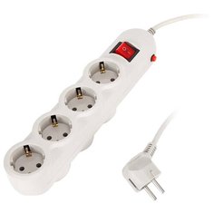 Сетевой фильтр SUPRA SF-7-ES-3M light grey, 7 розеток, 3 м, с/з 2200 Вт