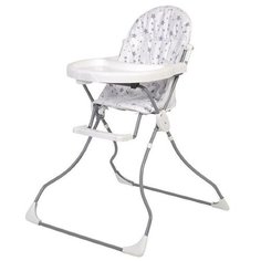 Стульчик для кормления Polini 152, звезды белый/серый