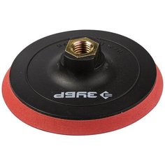 Опорная тарелка для УШМ с мягкой полиуретановой прокладкой под круг на липучке 115 мм Зубр 35782-115