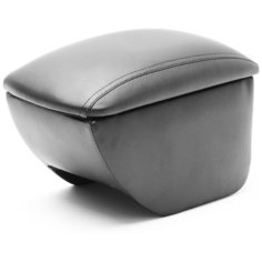Подлокотник в штатное место Alvi-Style для Daewoo Gentra 2013-, чёрный, с фиксацией крышки магнитами, на консоль