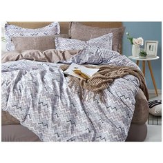 КПБ Cleo сатин набивной "Satin Lux" двуспальный 175*215*1 200*220*1(±5) 70*70*2(±2), 20/603-SL