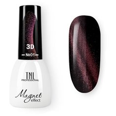 Гель-лак для ногтей TNL Professional Magnet effect 3D, 7 мл, №01
