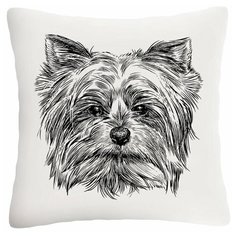 Подушка декоративная Сирень "Терьер" 40*40 ПШГБ012-10388 Габардин