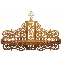 Полка 1-ярусная угловая для икон Орландо