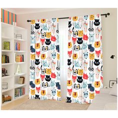 Фотошторы Сирень для детской "Животные ", 145*260 2шт