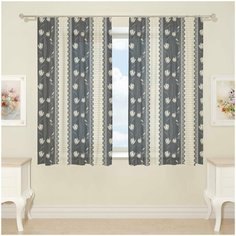 Фототюль для кухни 05424, 145*160 см, 2 шт. Сирень