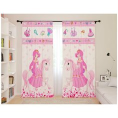 Фотошторы Сирень для детской "Прекрасная София", 145*260 2 шт.