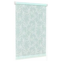 Рулонная штора с направляющими струнами Delfa "Сантайм рисунок Глория Эрика", 81*170 см