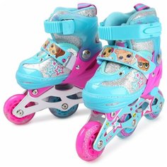 1toy Коньки роликовые "LOL", колеса со светом, XS (26-29)