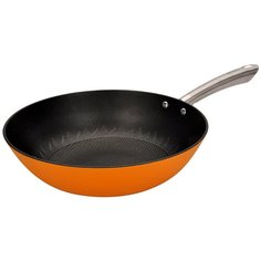 Вок FERRO smalto 30*8,2см с нерж.ручк.,чугун с АП, внешн. эмал.покр. Regent Inox