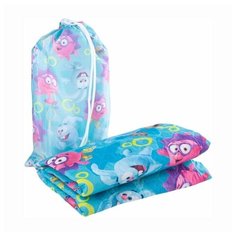 Пляжное покрывало "Спортивные смешарики", 90*140 см Сирень