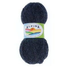 Пряжа Alpina "ROLAND" 100% альпака №27 т.серый - 4 мотка по 50 г